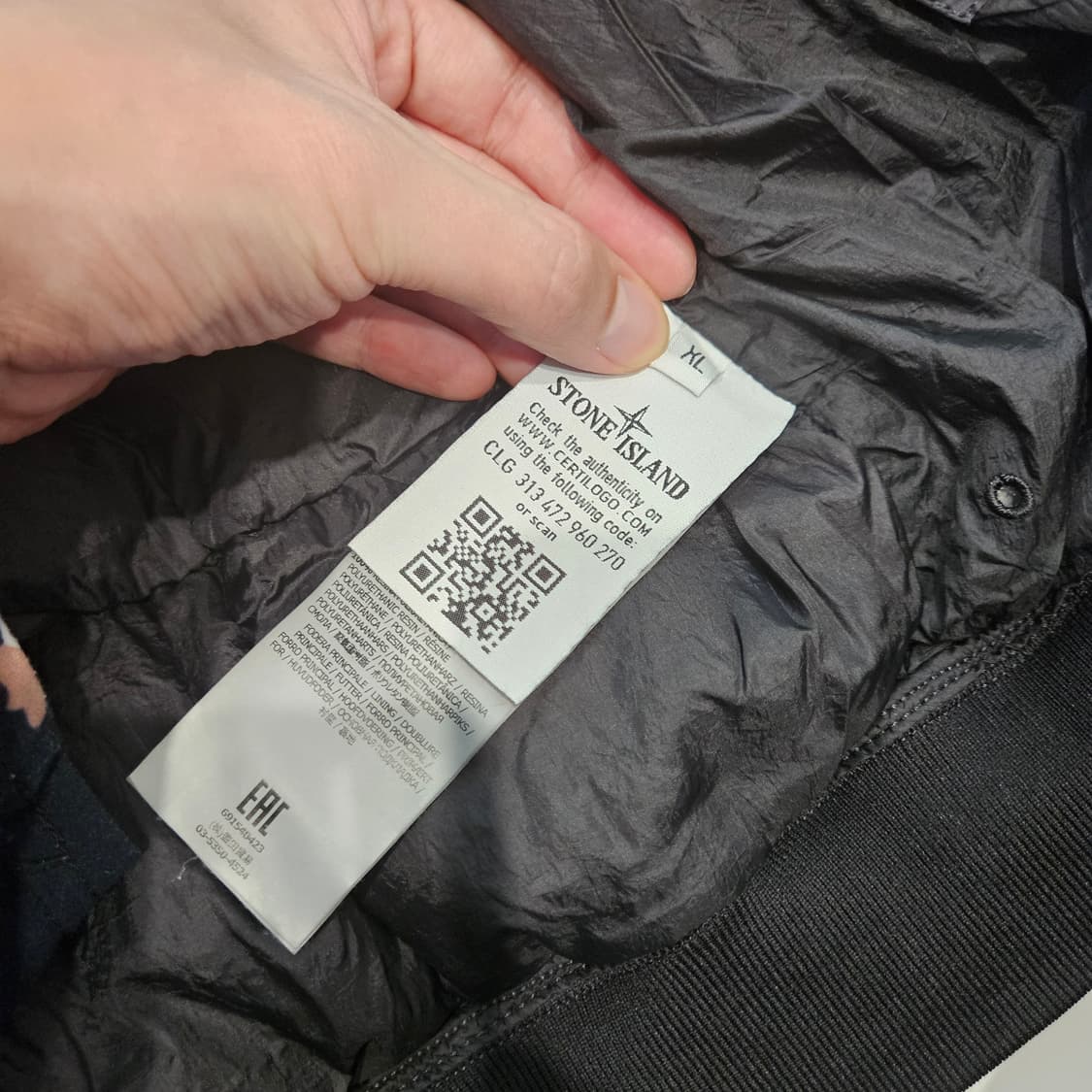 (XL)18FW 스톤아일랜드 크링클랩스 다크그레이 상품이미지2