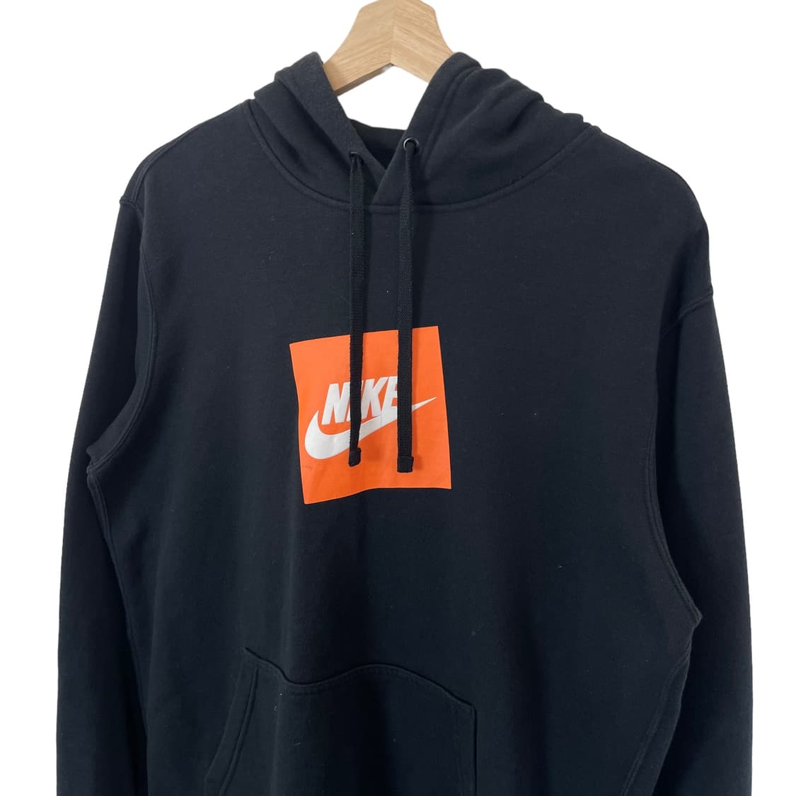 나이키 블랙 로고프린팅 기모 후드티 상품이미지3