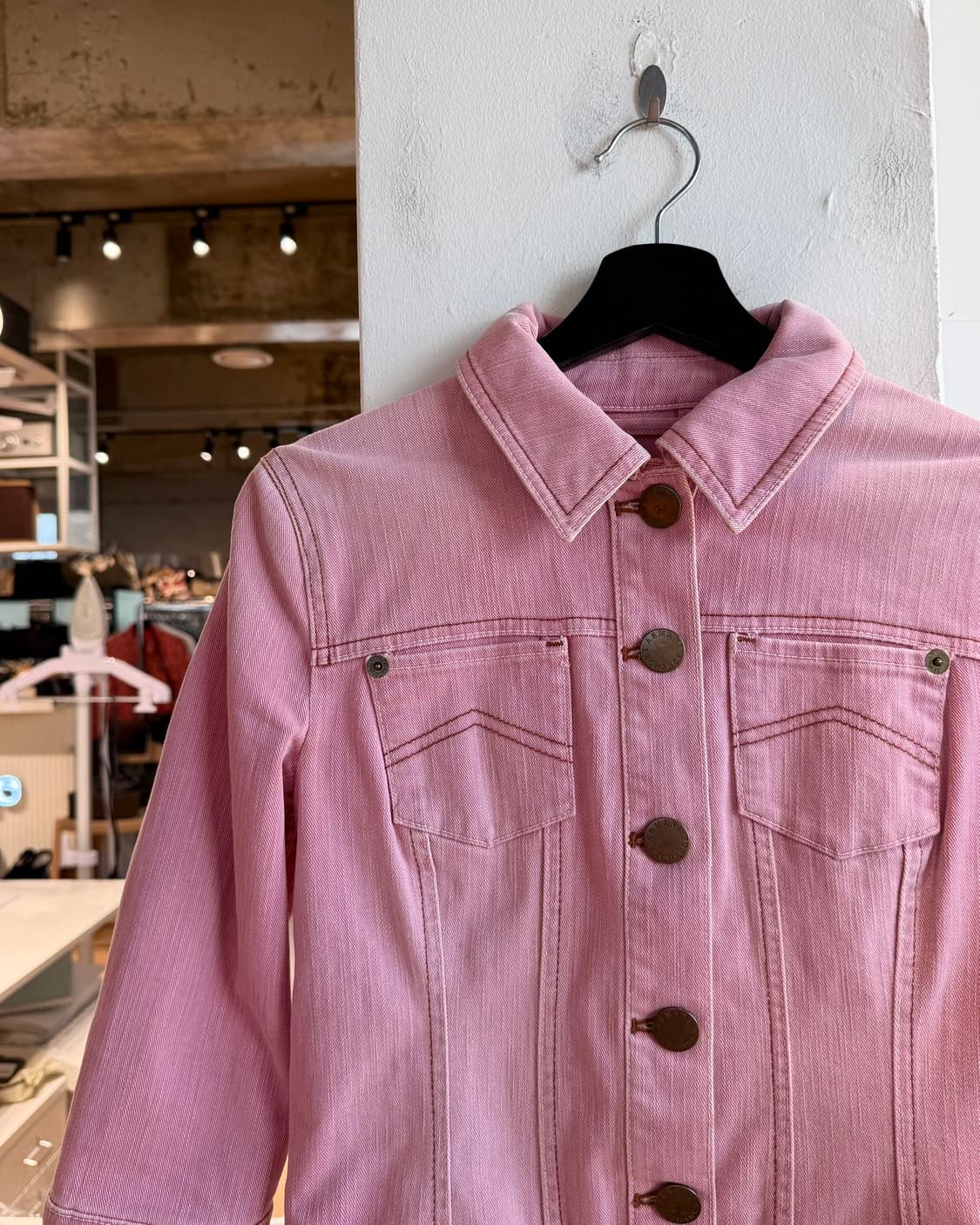 아르마니 익스체인지 핑크 트러커 자켓  상품이미지4