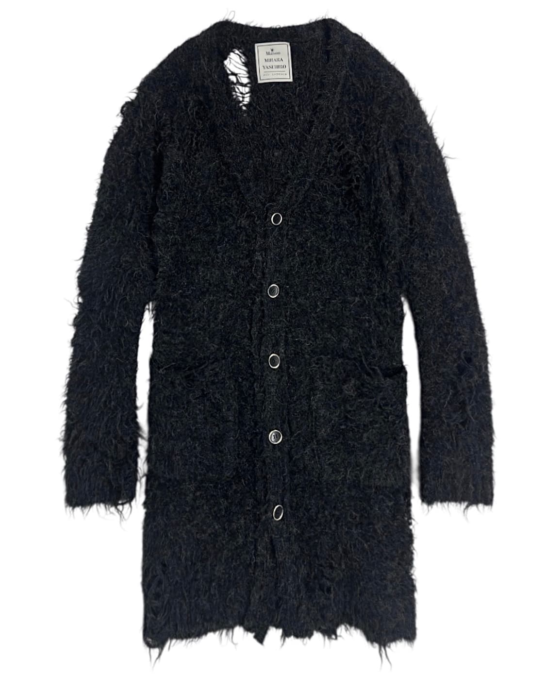 미하라 야스히로 디스트레스 모헤어 울 드레스 상품이미지5