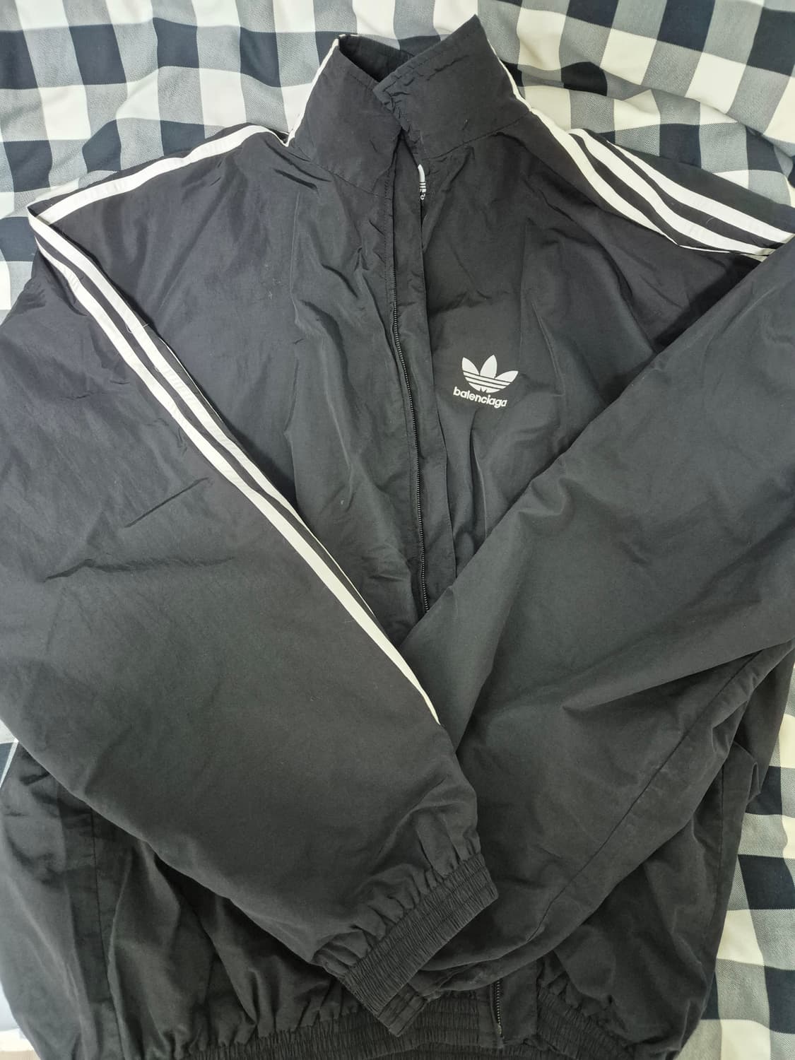 [3] 발렌시아가 x 아디다스 퍼포먼스 포플린 트랙수트 자켓 블랙 상품이미지2