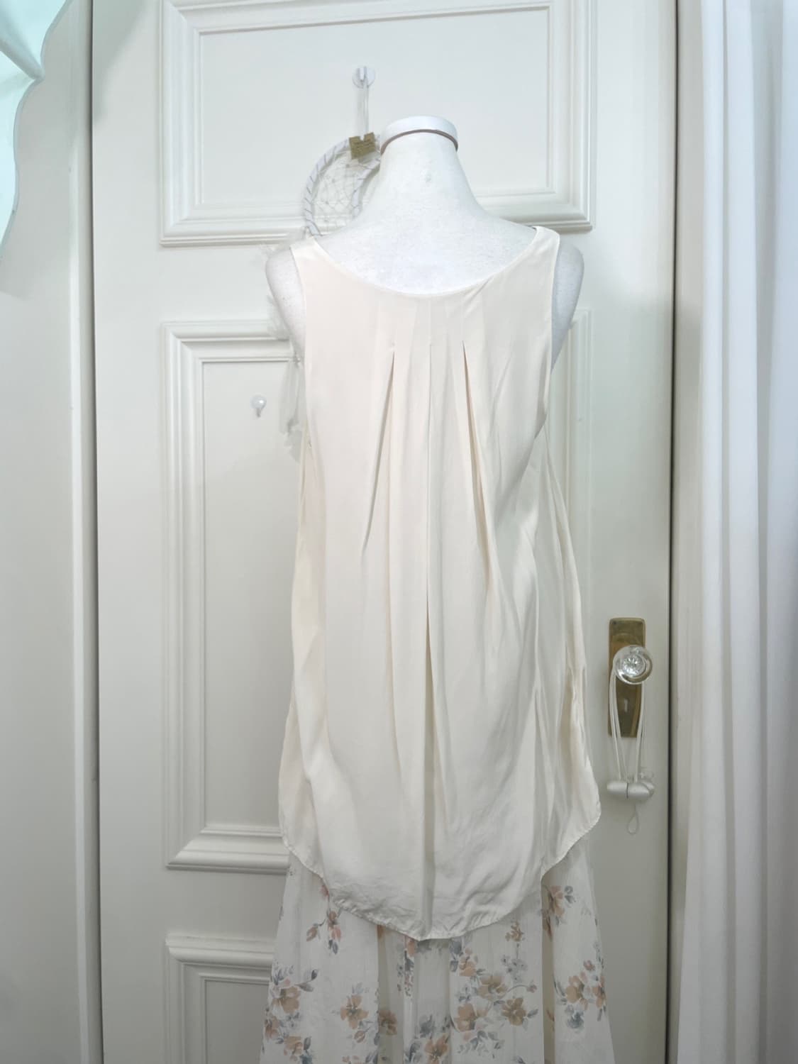 sheer coral open cardigan&100%silk back 상품이미지8