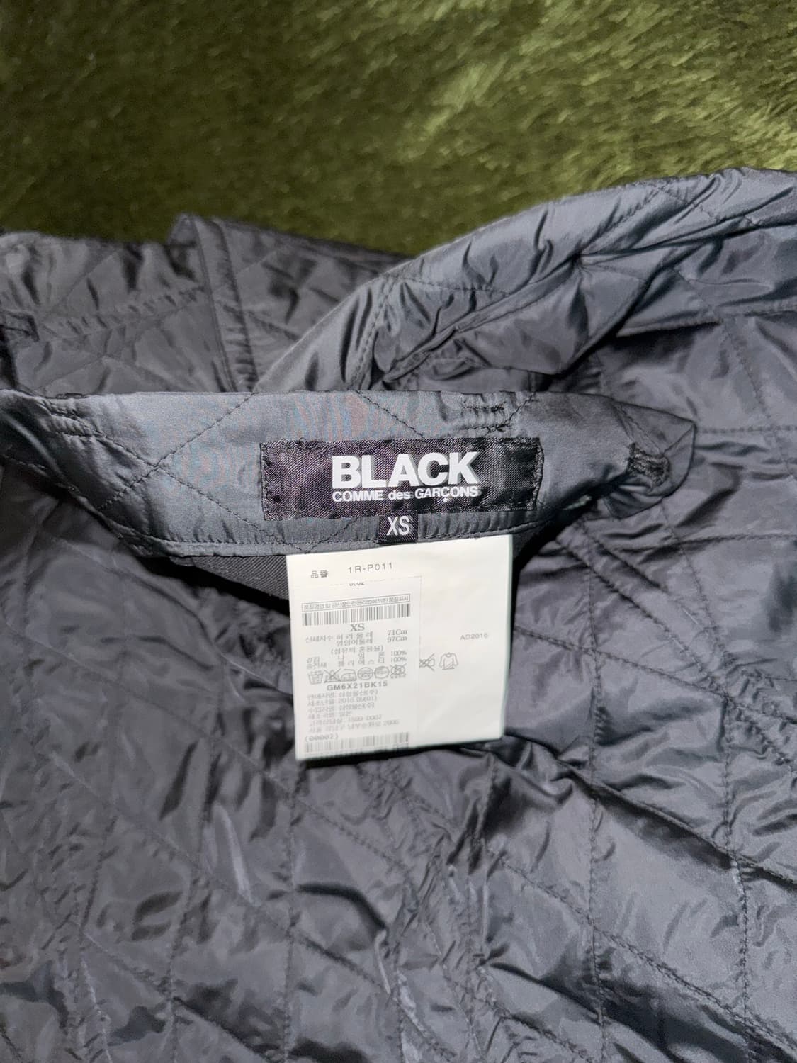 [XS] 블랙 꼼데가르송 16AW 퀼티드 사루엘 팬츠 블랙 상품이미지4
