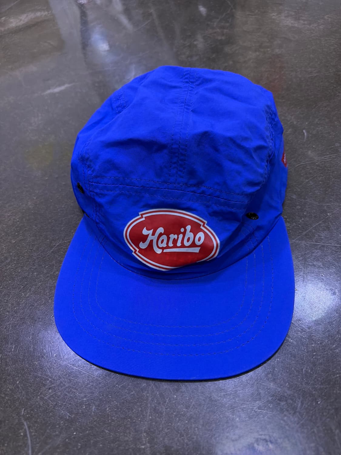 하리보 로고 캠프캡 캐쥬얼 모자 블루 상품이미지2