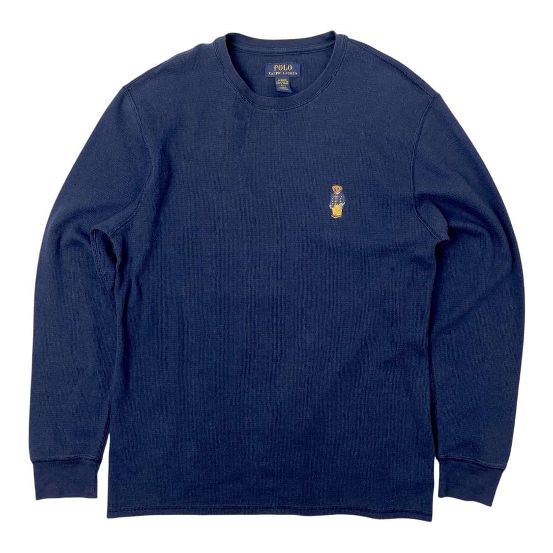 폴로 랄프로렌 베어 와플 긴팔 슬립웨어 롱슬리브 네이비 L 상품이미지1