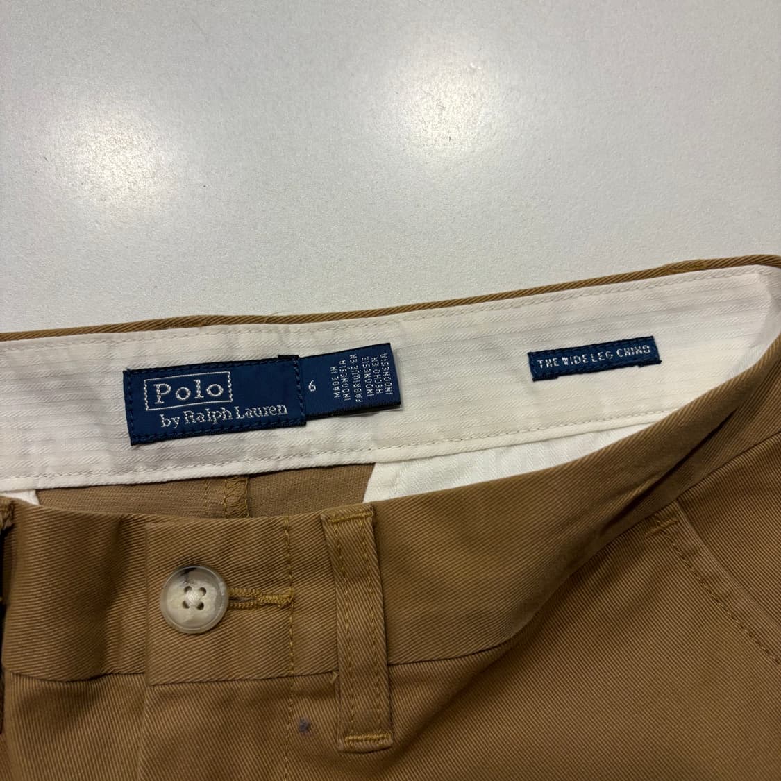[6] 폴로 랄프로렌 와이드 치노 브라운 팬츠 C881 상품이미지5