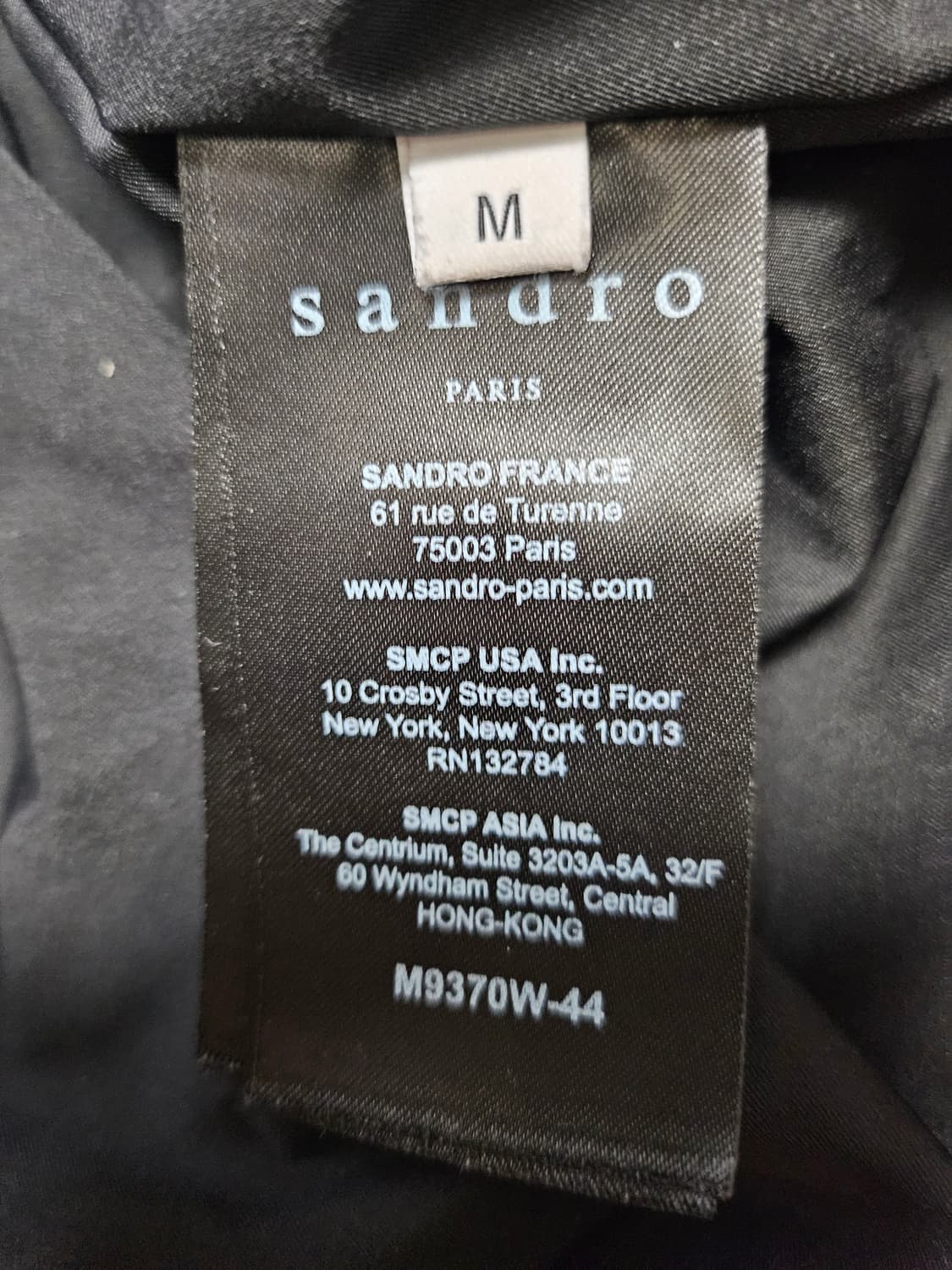 산드로 네이비 가죽 포켓 패딩 상품이미지8