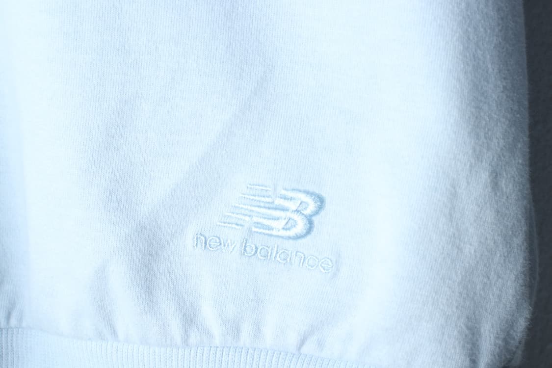 W(S-M) 뉴발란스 반팔 카라 티셔츠 연블루 크롭 솜사탕-7B22 상품이미지5