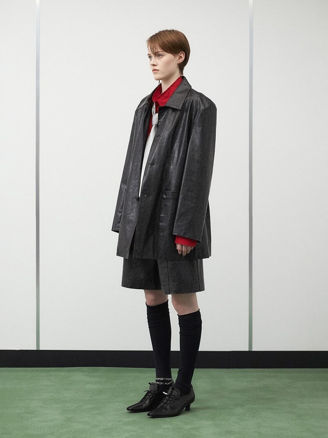 더일마 그레타 빈티지 에코 가죽 자켓 상품이미지4