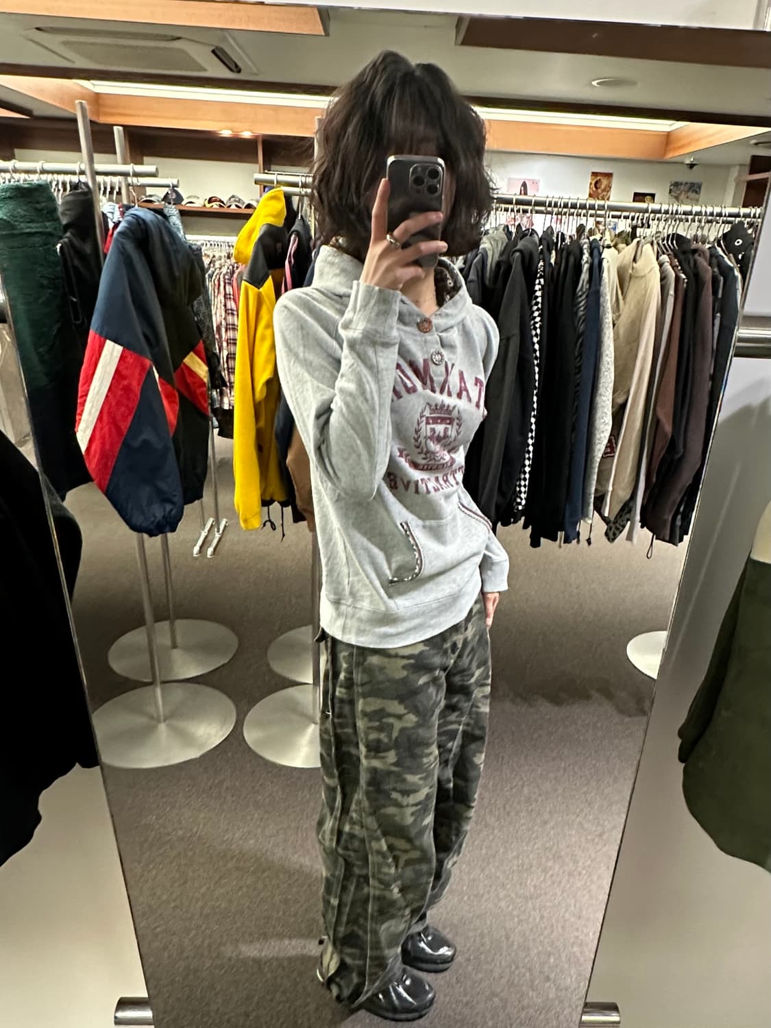 M)Japanese vintage 여성 스탠퍼드 프린팅 후디 상품이미지1