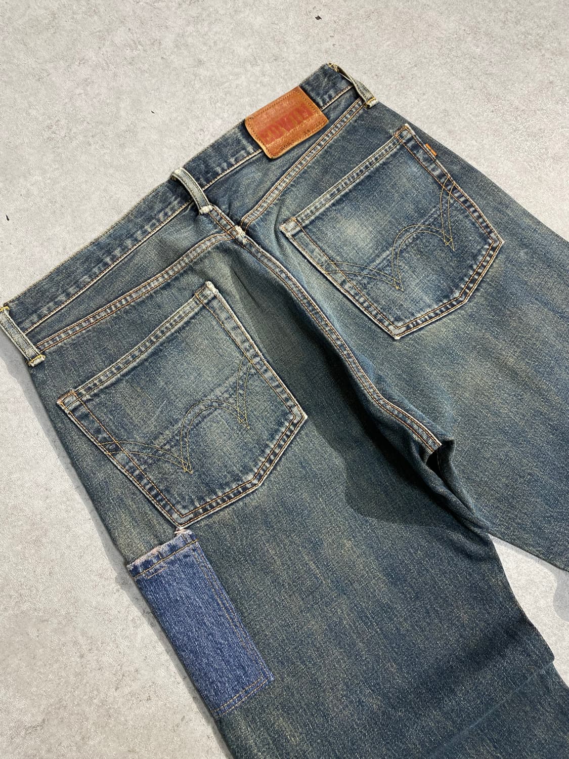 [32] EDWIN 에드윈 505X 와이드 핏 셀비지 데님팬츠 상품이미지6