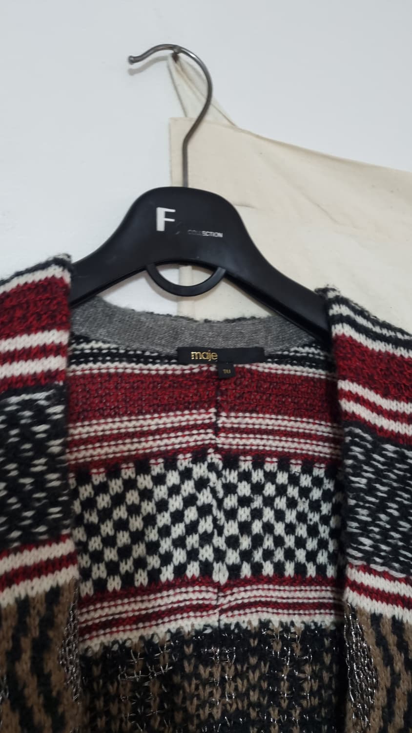 [maje]에스닉 오픈 니트 가디건 80 상품이미지2