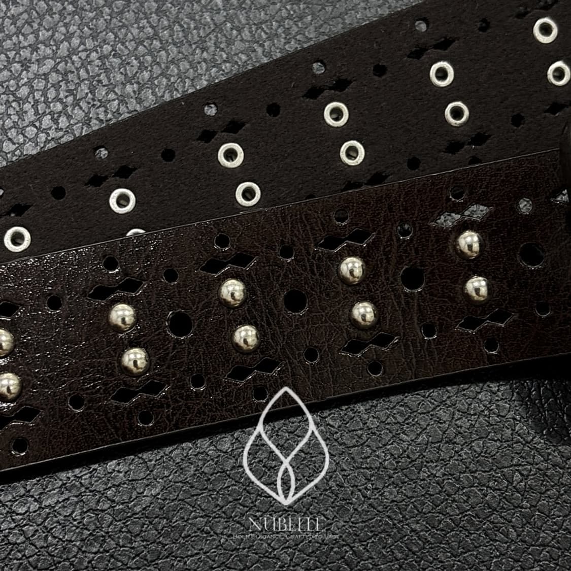 🌗 Ethnic punched belt / 에스닉 펀칭 스터드 벨트 상품이미지6