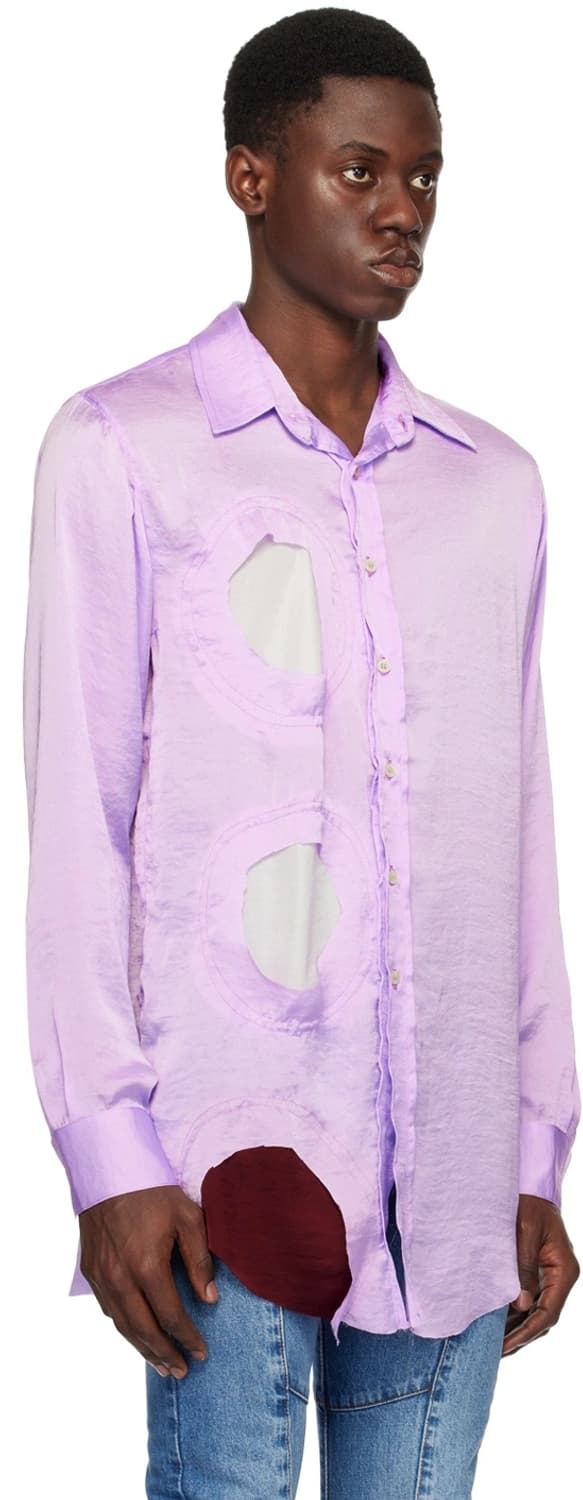 Edward Cuming Purple Cutout Shirt 상품이미지6
