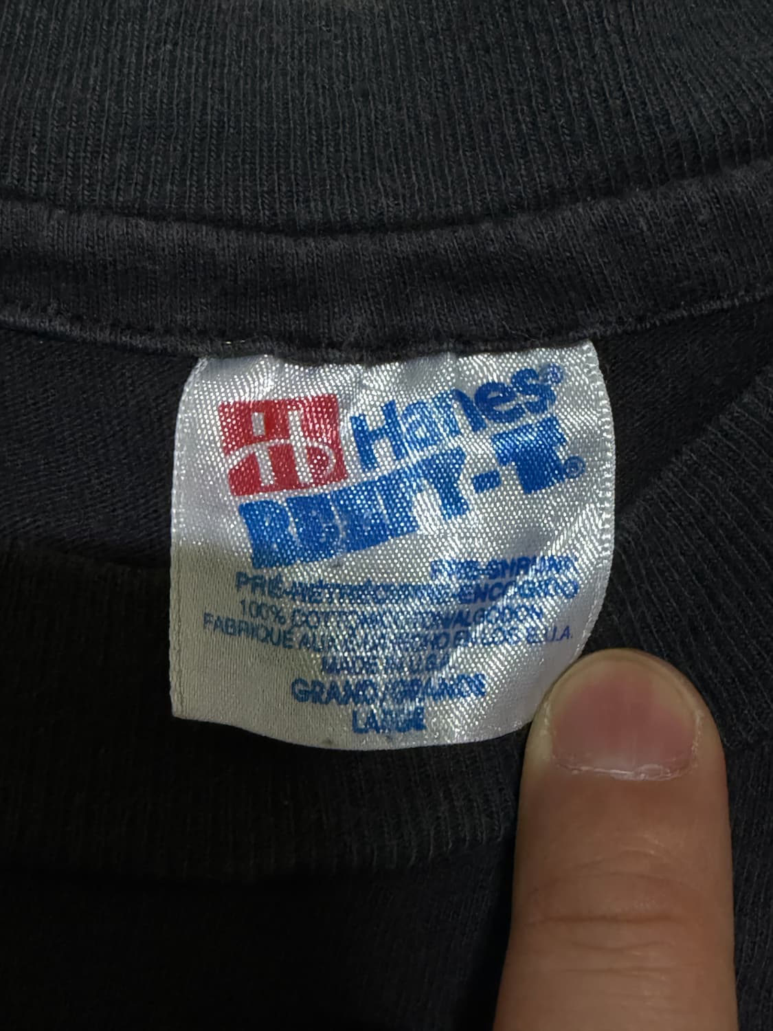 90s 헤인즈 싱글스티치 반팔티 상품이미지3