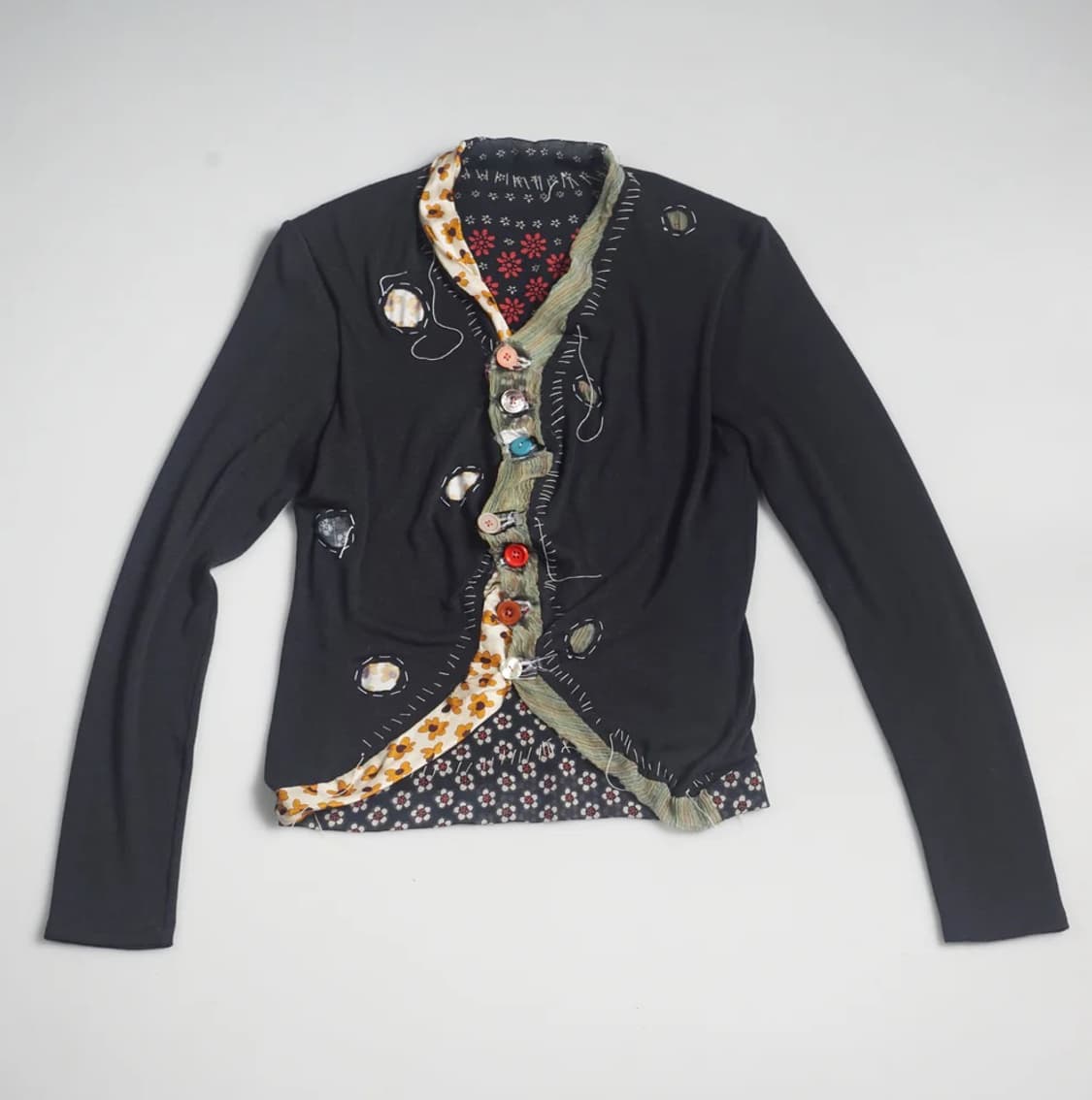 Garbage Core inside out cardigan 상품이미지1