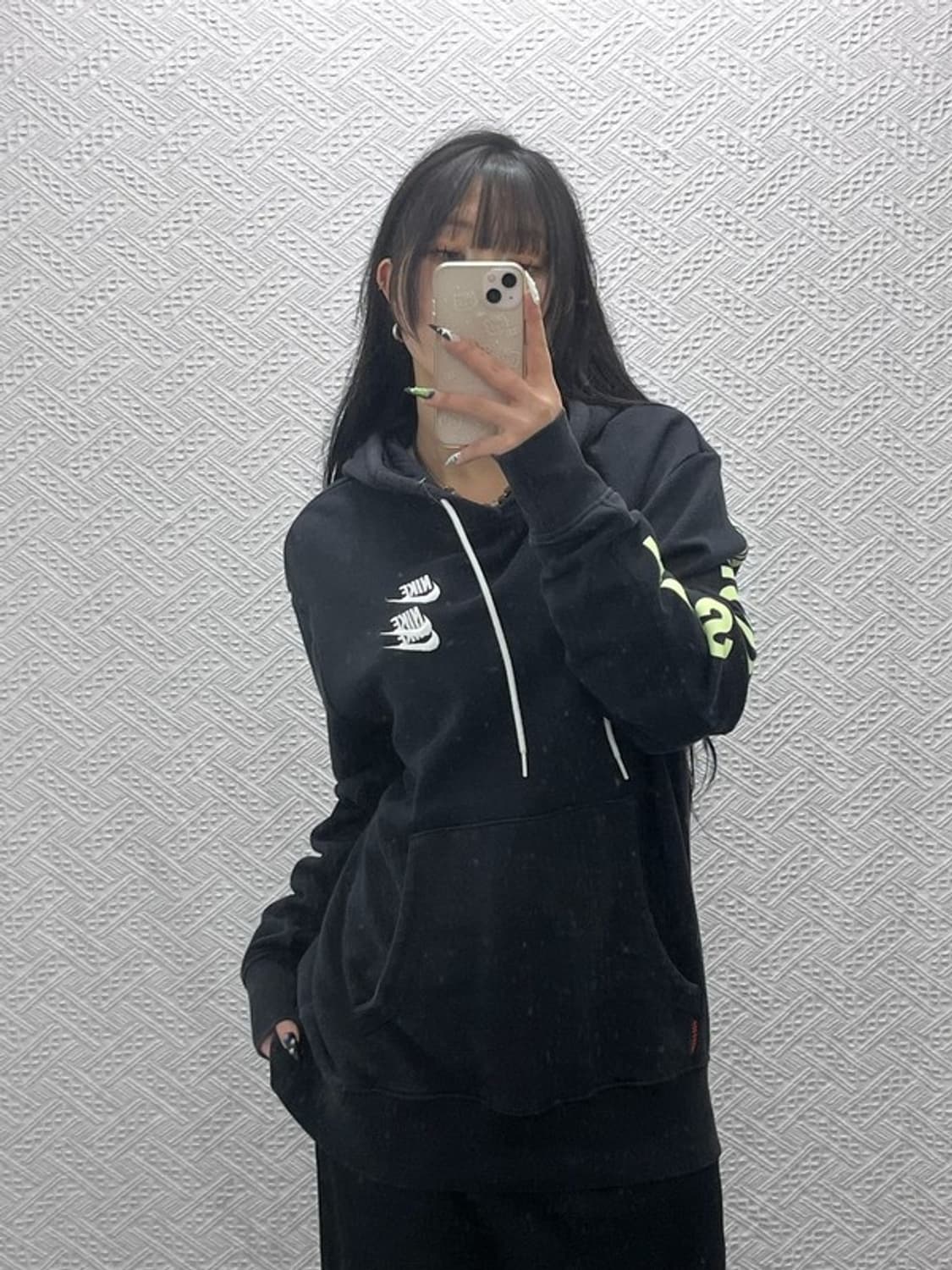 나이키 월드투어 스트릿 힙합 멀티스우시 후드티 L C08781 상품이미지2