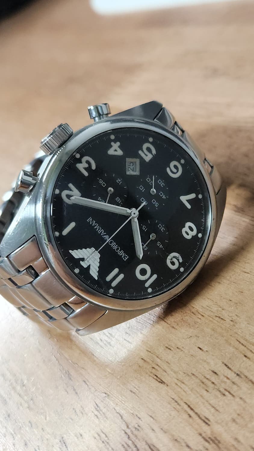 # 엠포리오 알마니 X-LARGE AR0508 크로노 남성명품시계 급처 상품이미지9