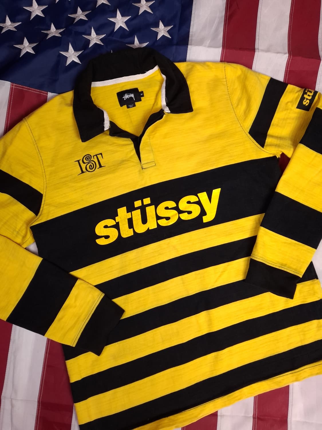 오리지날 스투시 스트라이프 럭비 셔츠 상품이미지2