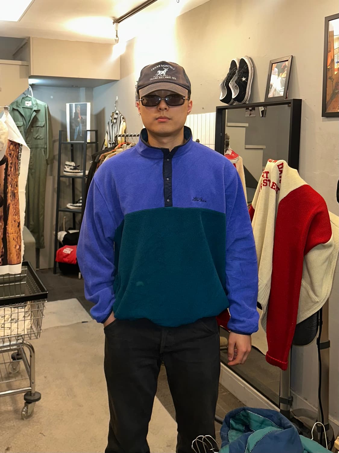 90’s LL Bean 4-button color  fleecewear 상품이미지2