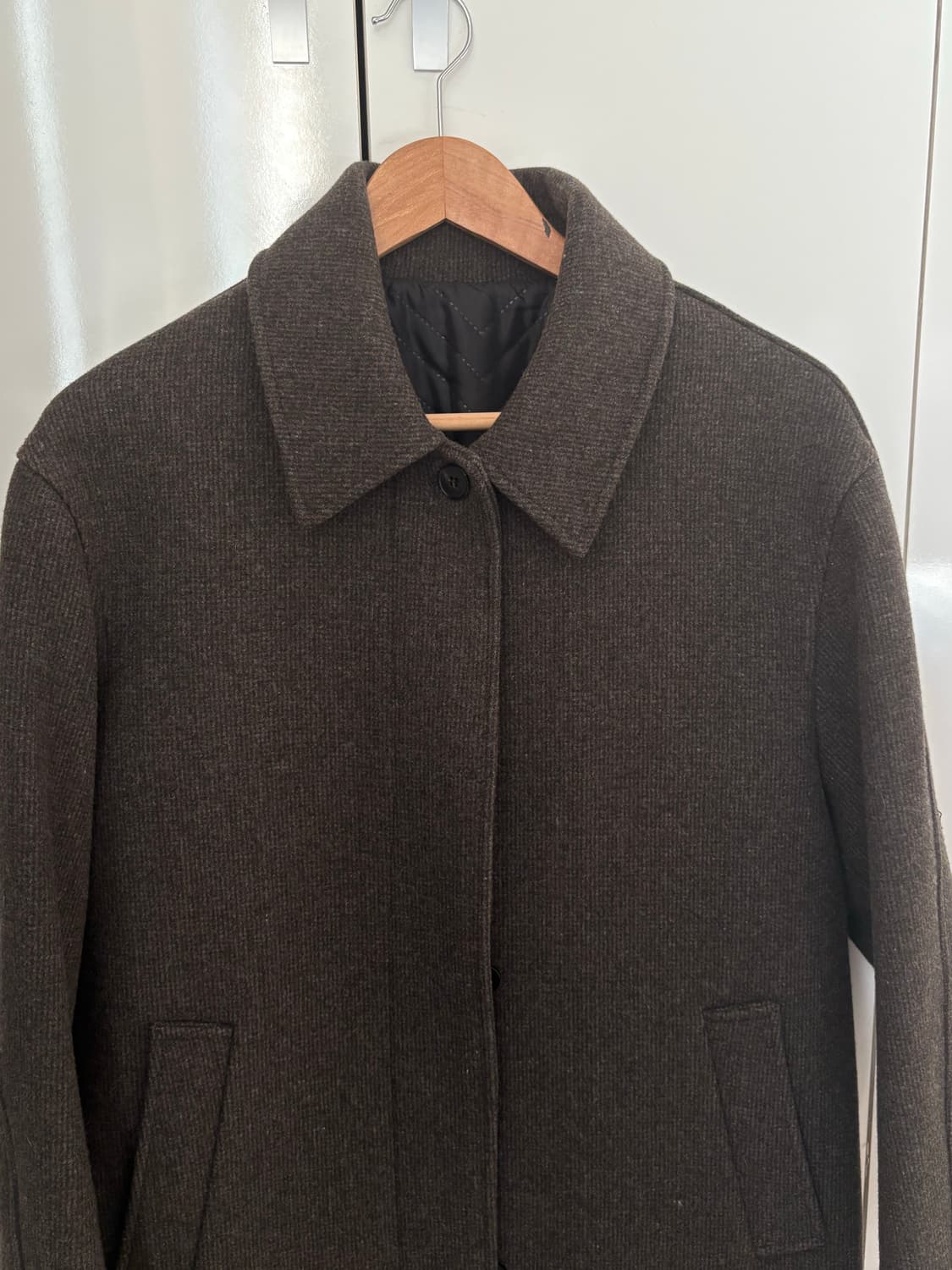 노멜렛 브레스트 울 코트 브라운 상품이미지3