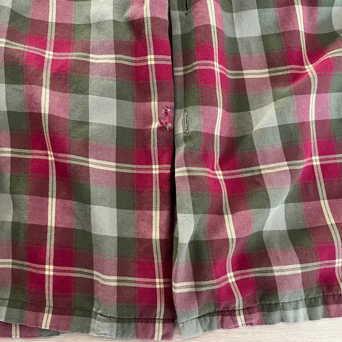 [L] 90s 빈티지 올드 스투시 체크 셔츠 상품이미지5