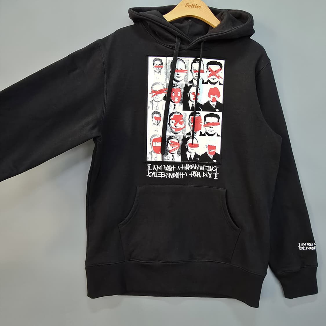아이엠낫어휴먼비잉 그래픽 후드티 M 상품이미지4
