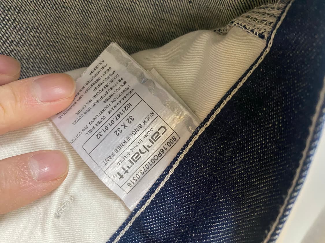 칼하트 럭 싱글니 팬츠 32x32 상품이미지5