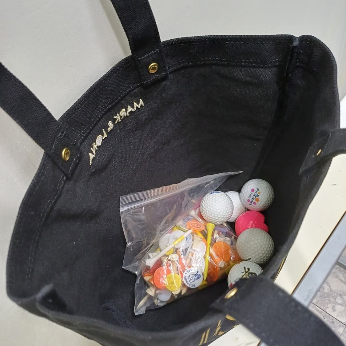 마크앤로나 골프 에코백 보스턴백 빅사이즈 숄더백 캔버스 가방 사랑봉봉 상품이미지4