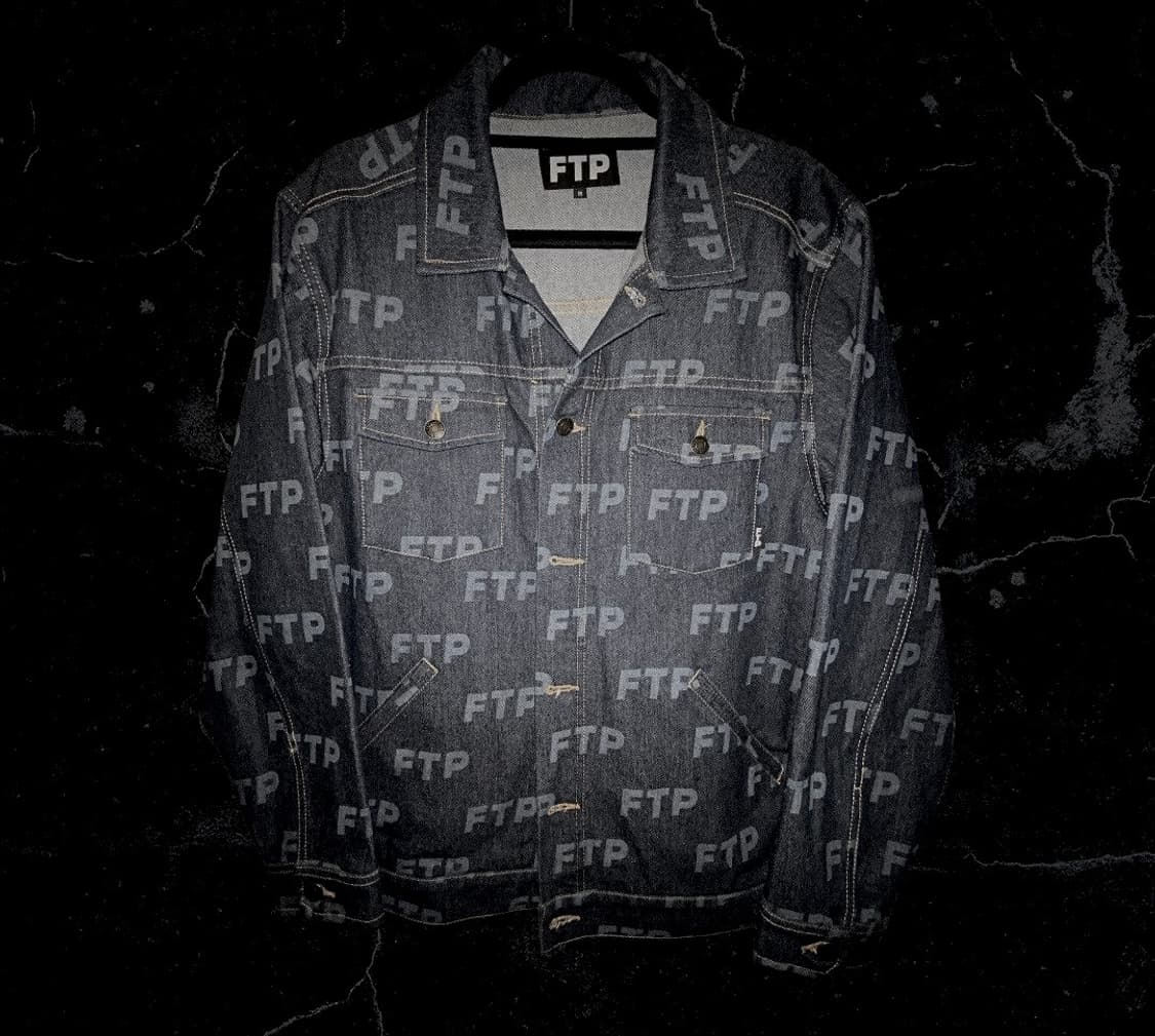 FTP 올오버 데님 자켓 블랙 상품이미지4