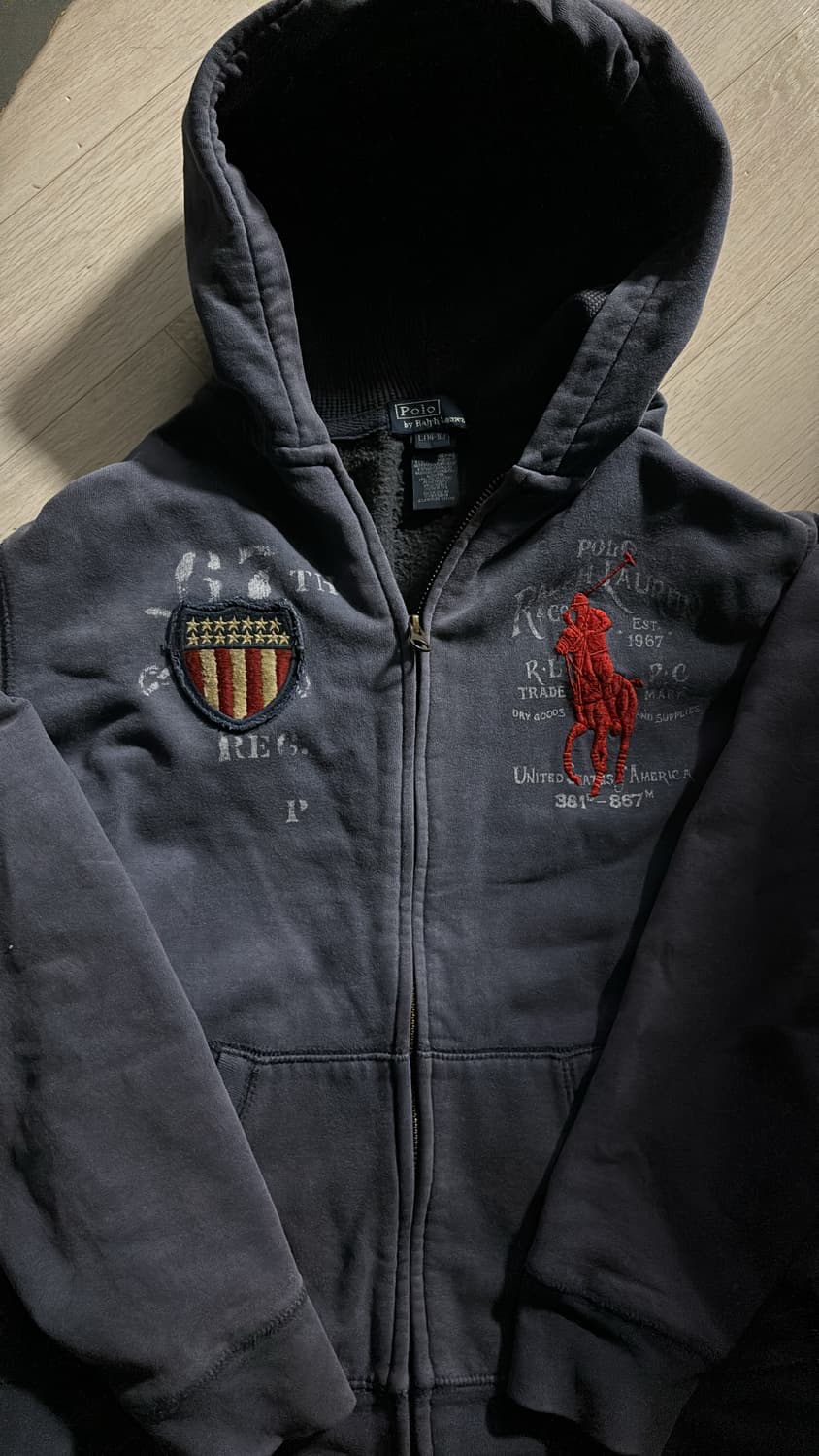 (착샷 있음)폴로 랄프로렌 빅포니 후드집업 상품이미지3