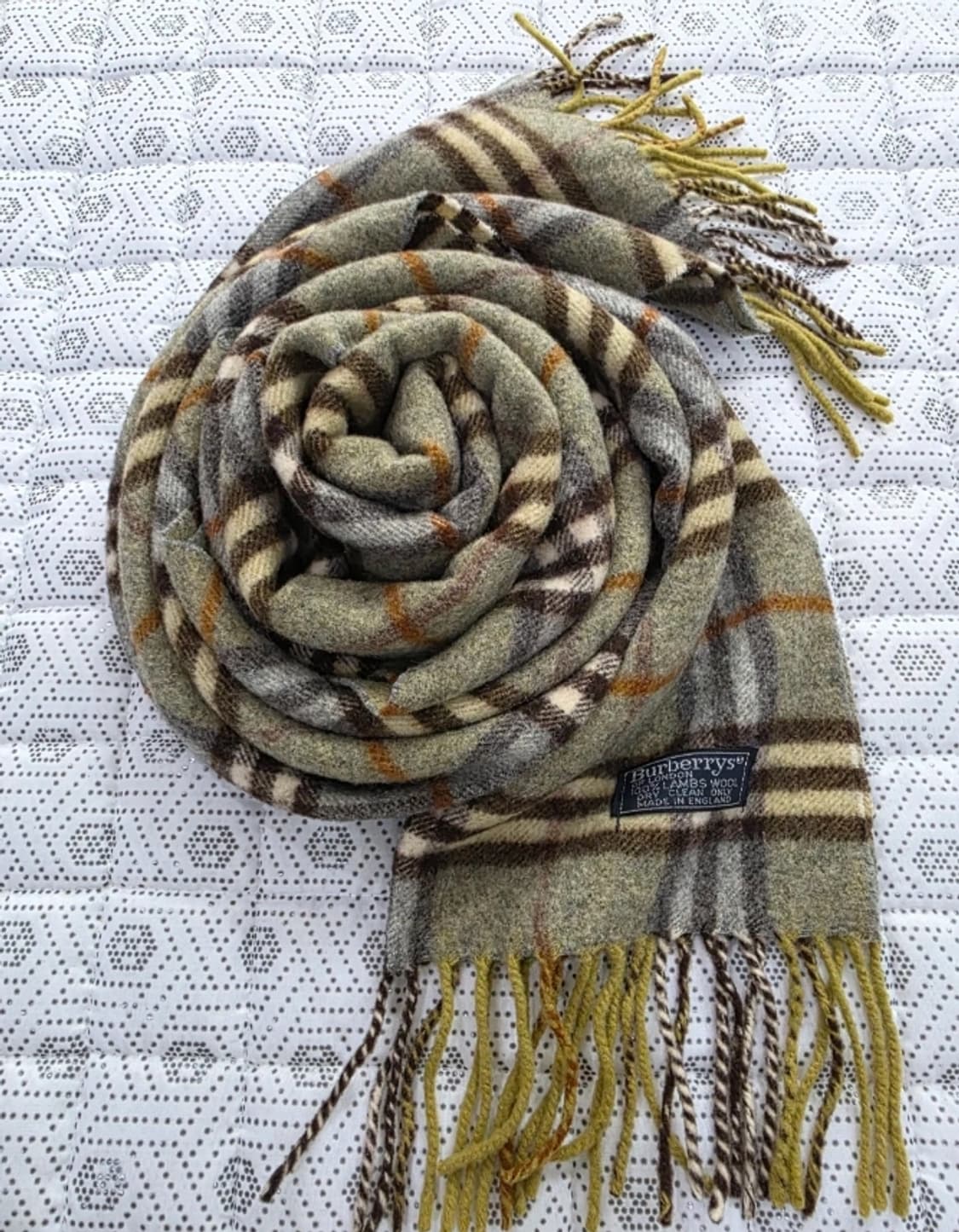 버버리 램스울 체크 머플러 상품이미지1