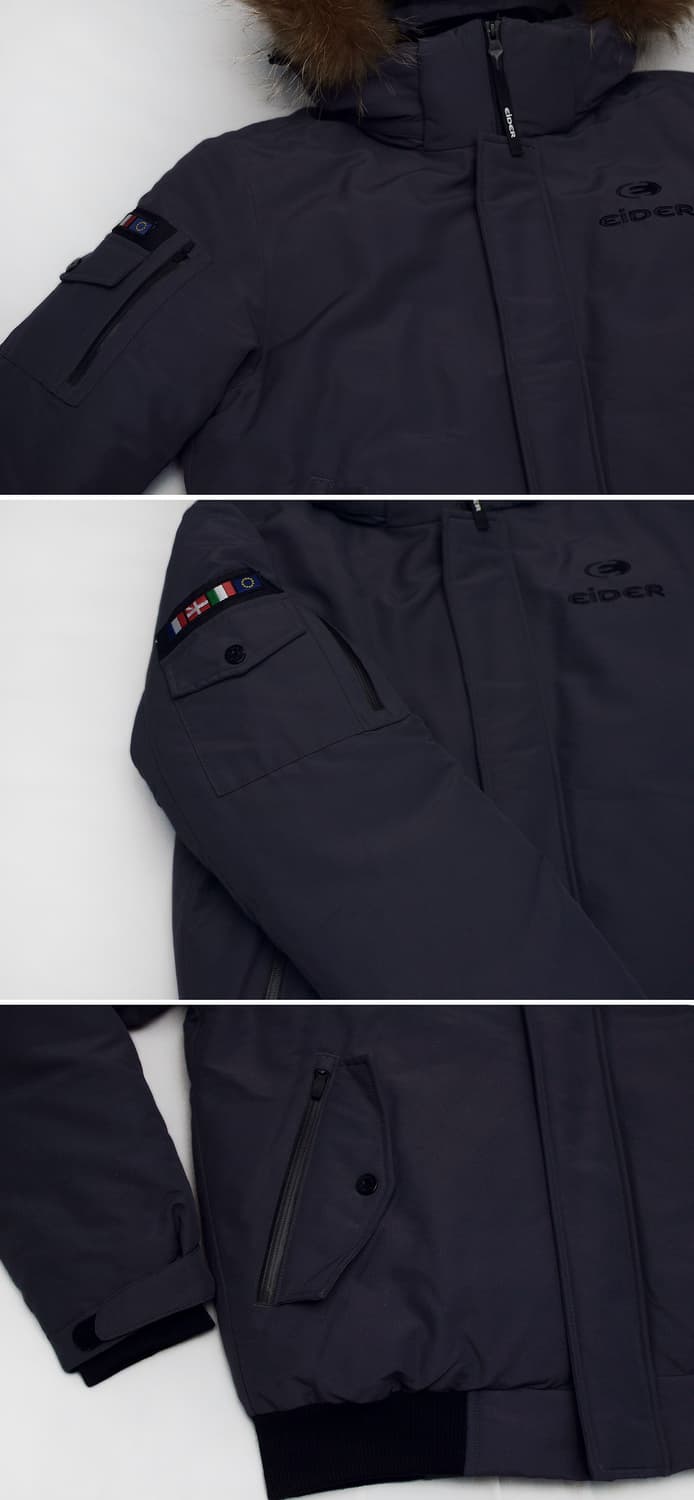 신품급) 아이더 스투키 헤비 구스다운 봄버 숏패딩 자켓 (L/100+) 상품이미지8