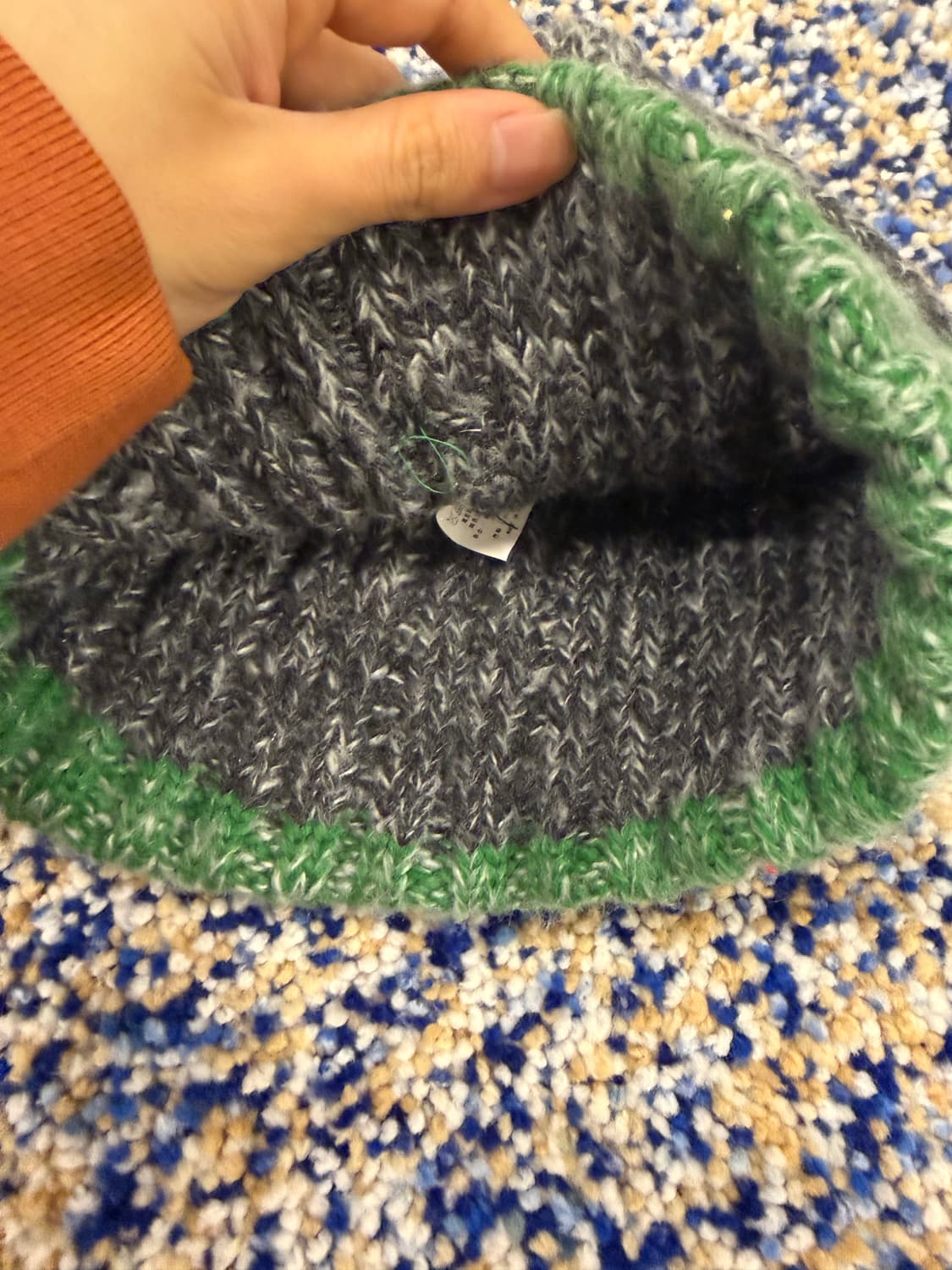 그린 커프 니트비니 상품이미지5