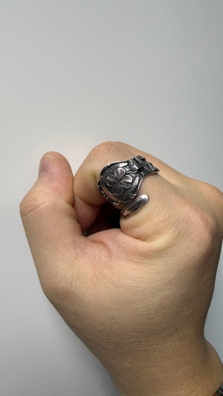 Swastika spoon ring 상품이미지1