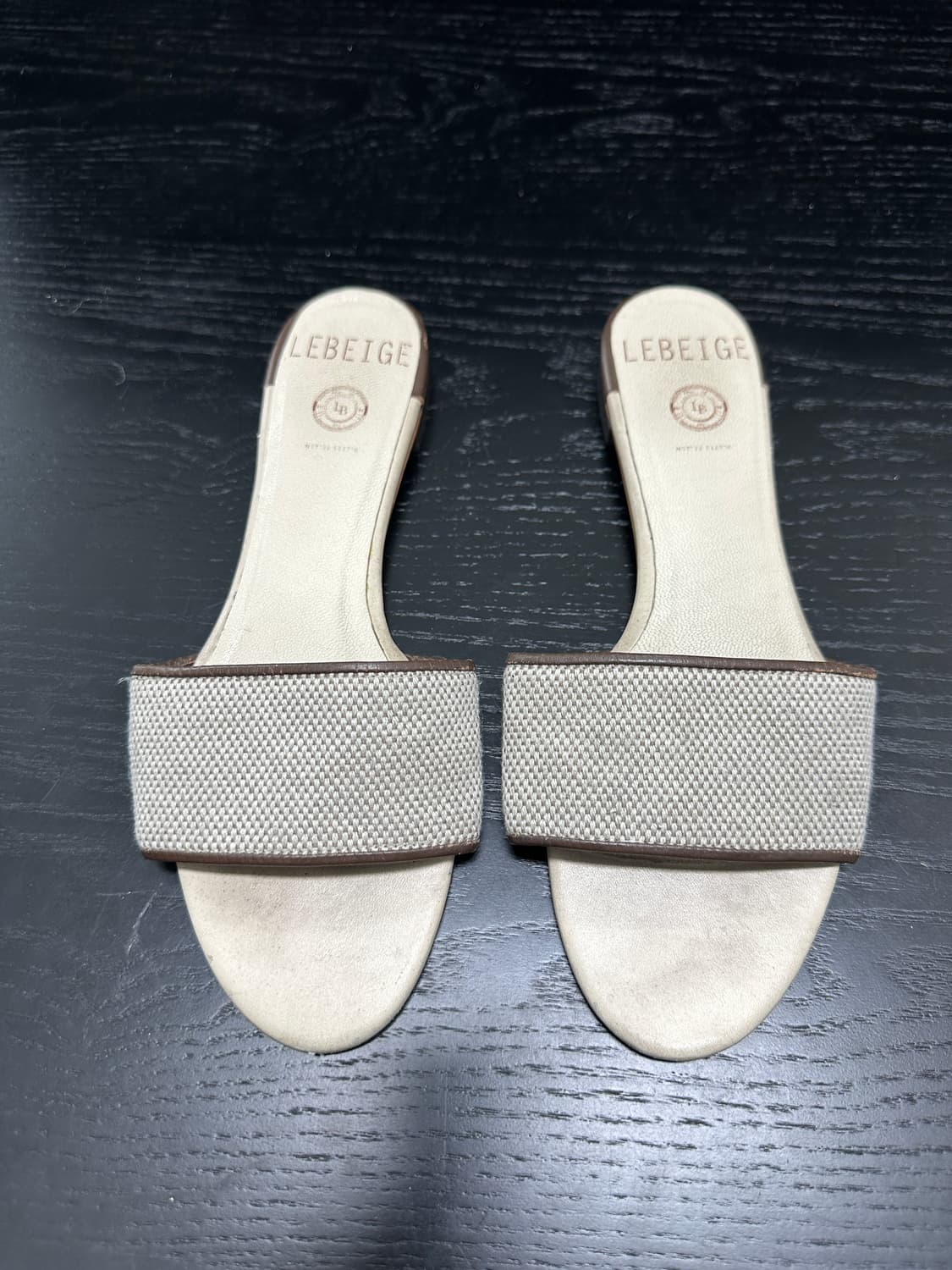 르베이지 슬리퍼 뮬 상품이미지1