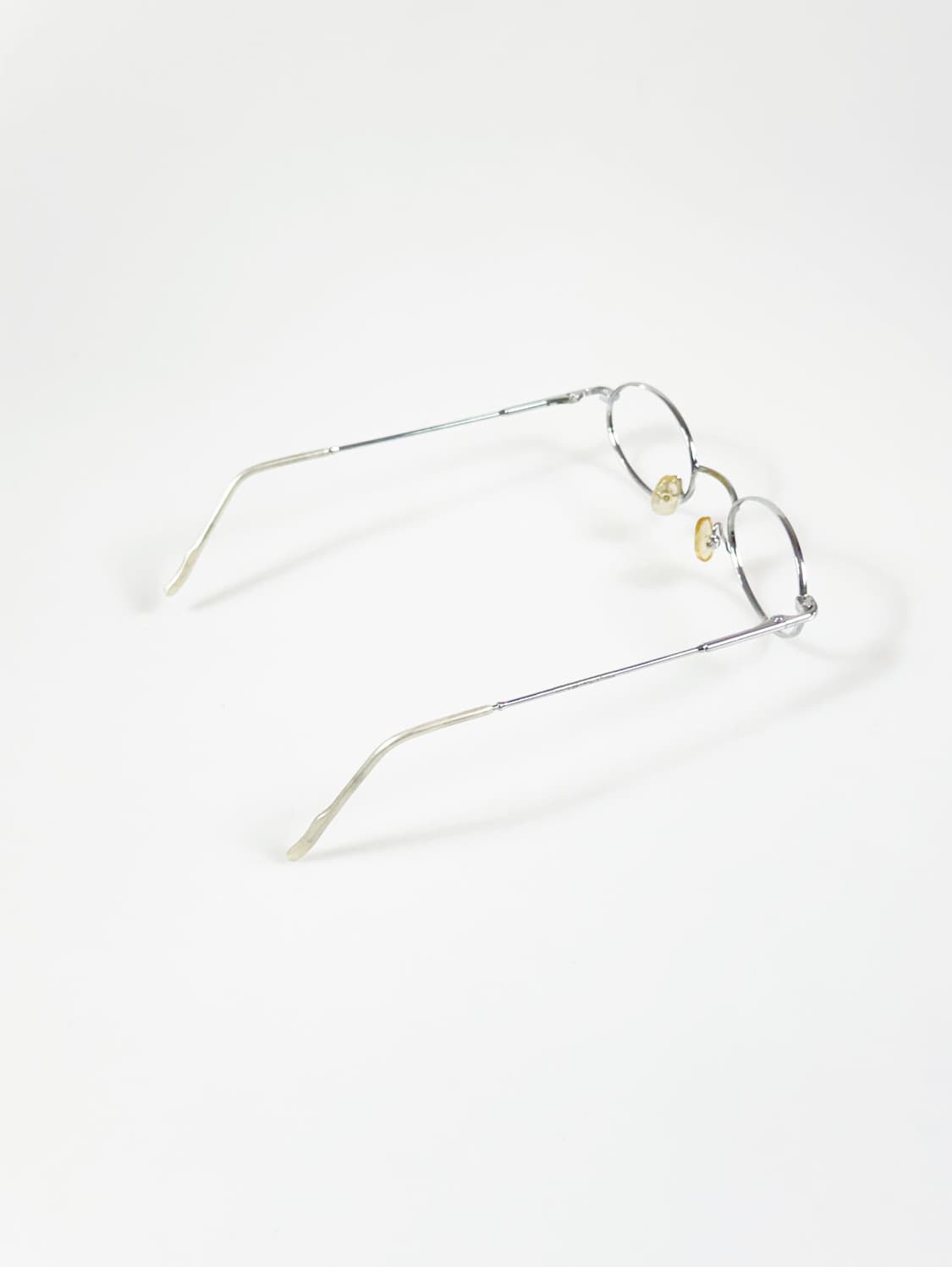 90s EYE PEACE 실버 메탈 슬림 오벌 프레임 빈티지 안경 상품이미지4