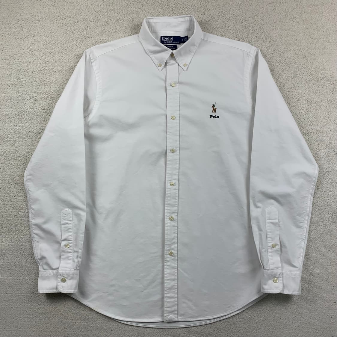 폴로 랄프로렌 스펠아웃 포니로고 화이트 옥스포드 셔츠 상품이미지1