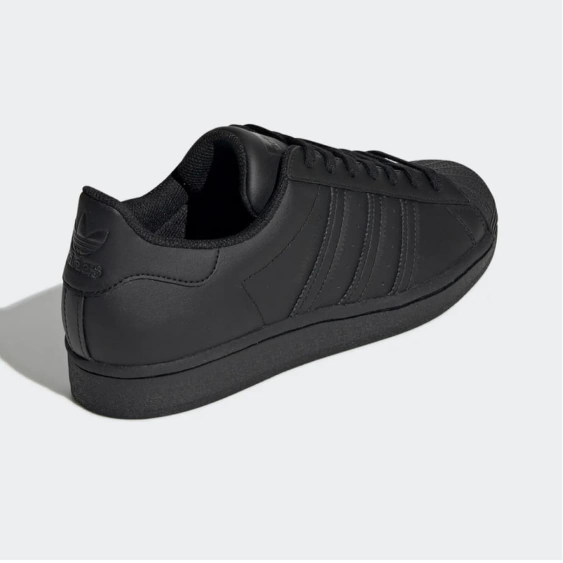 [240]  아디다스 슈퍼스타 올블랙 가죽 스니커즈 상품이미지2