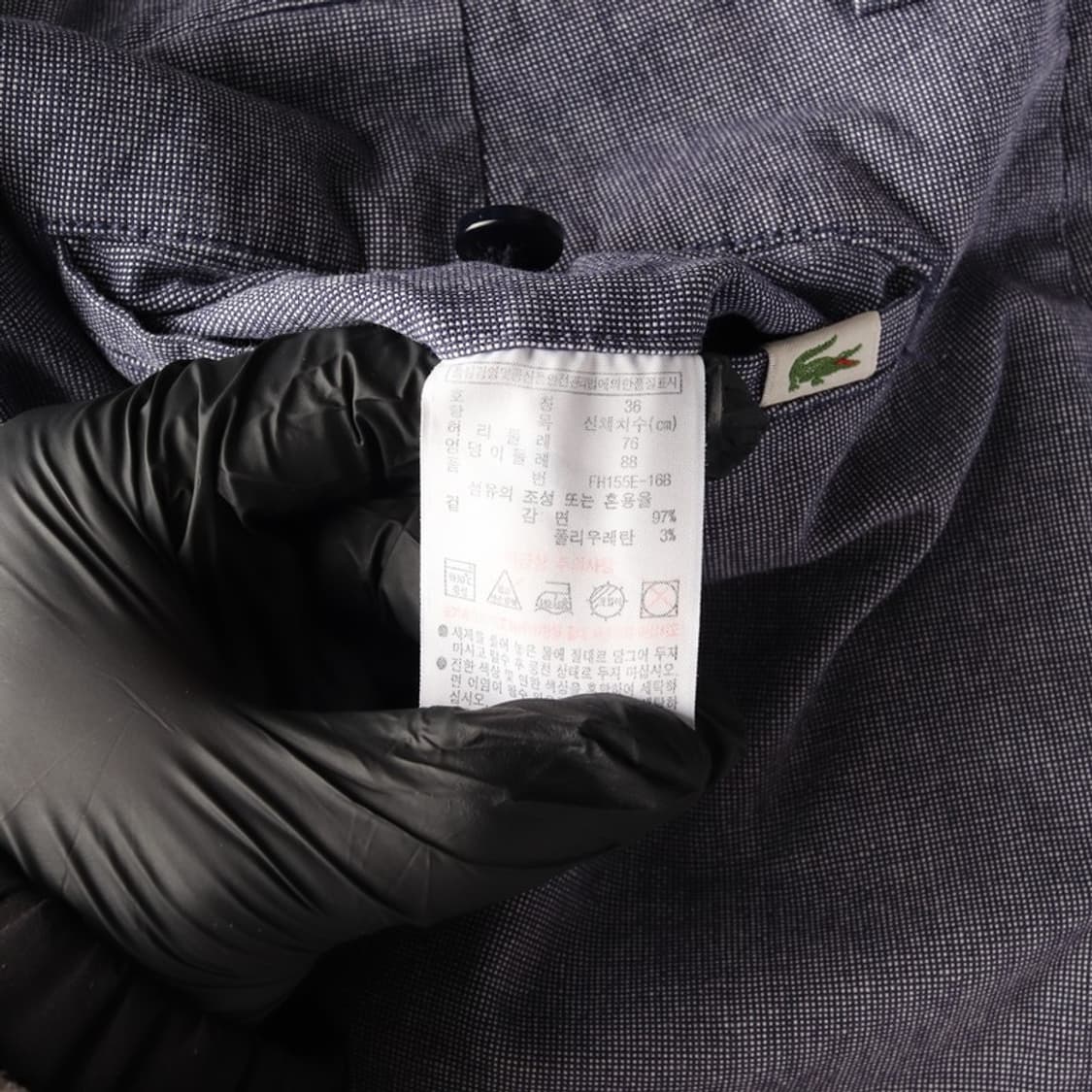 라코스테 슬림핏 치노 반바지 그레이 29 상품이미지6