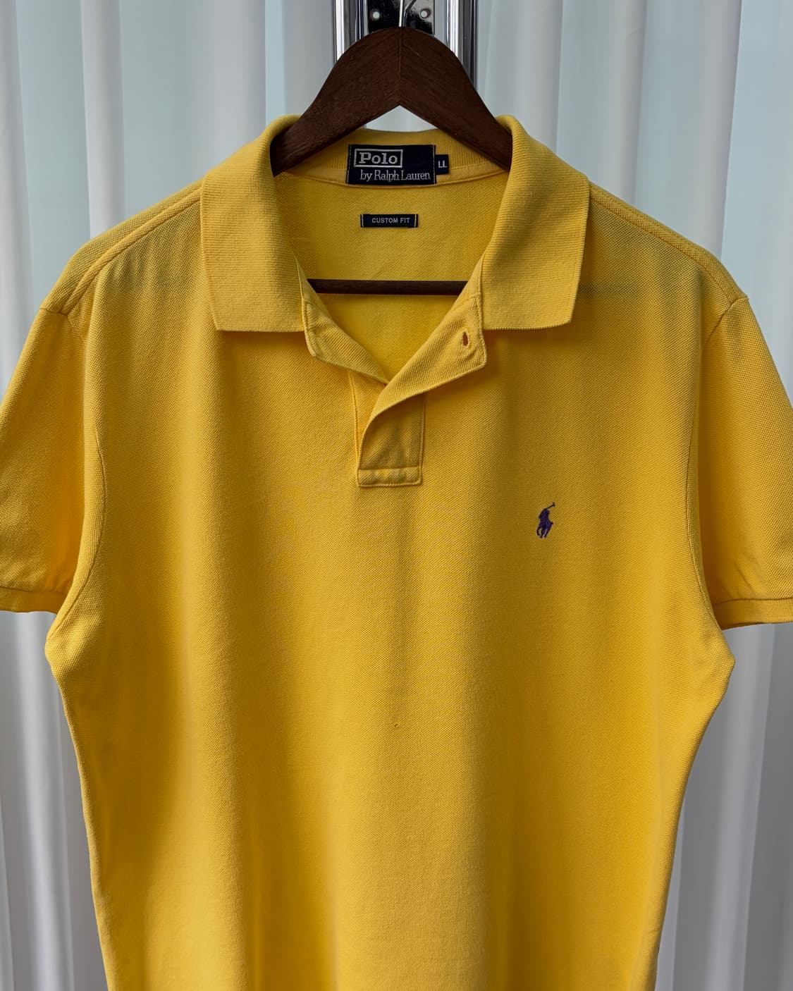 [L]폴로 랄프로렌 옐로우 반팔 티셔츠 상품이미지3