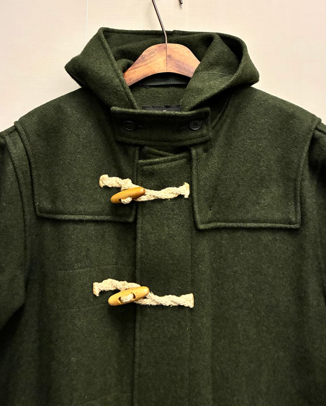 (L/105)Schott USA 쇼트 울 더플코트 떡볶이코트 올리브그린 상품이미지4