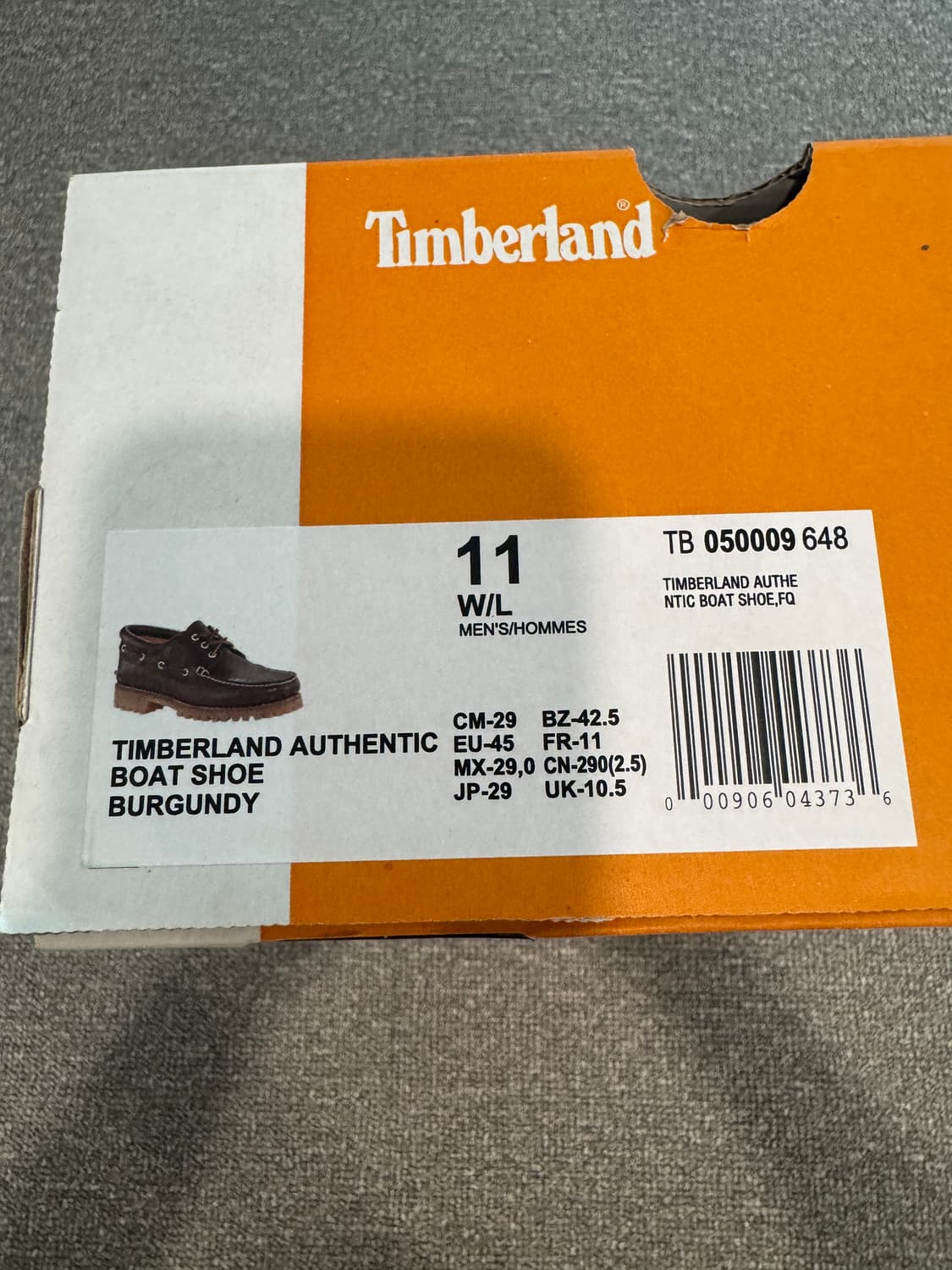 팀버랜드 어센틱 3 아이 클래식 러그 버건디 보트슈즈 11 상품이미지7