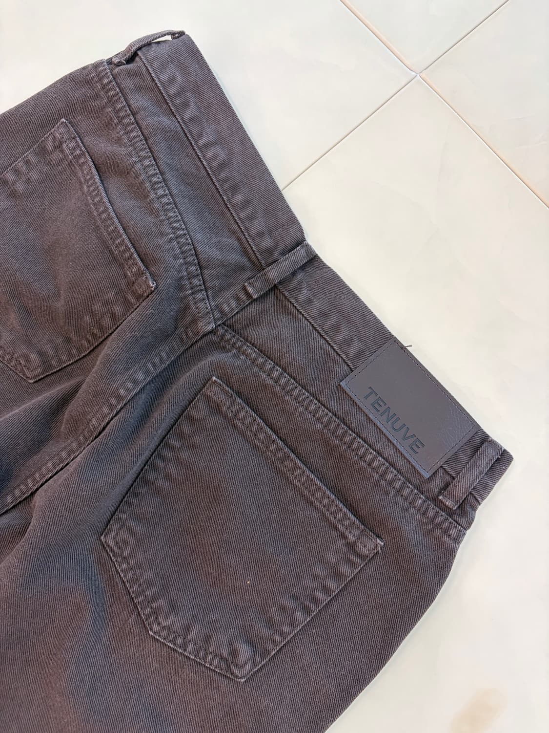 테누베 빈티지 브라운 데님 팬츠 2사이즈(M) no 상품이미지7