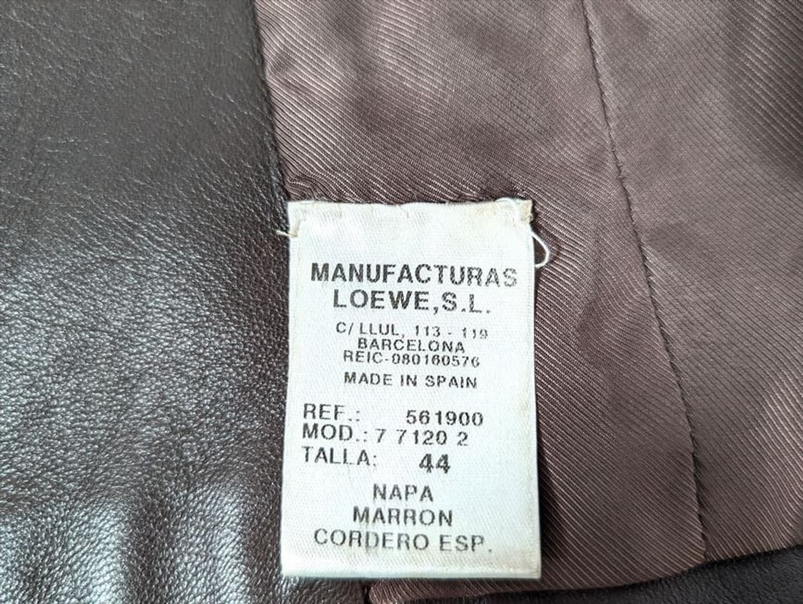 LOEWE 브라운 레더 자켓 상품이미지3