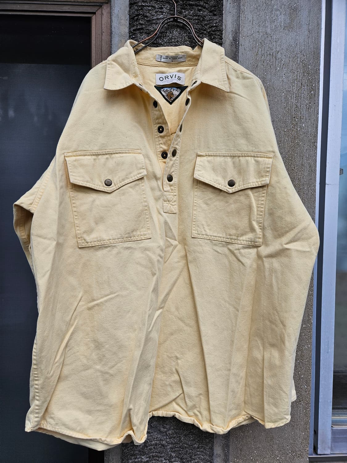 Orvis 오르비스 헤비코튼 풀오버 셔츠 (105, 빈티지 옐로우)
 상품이미지1