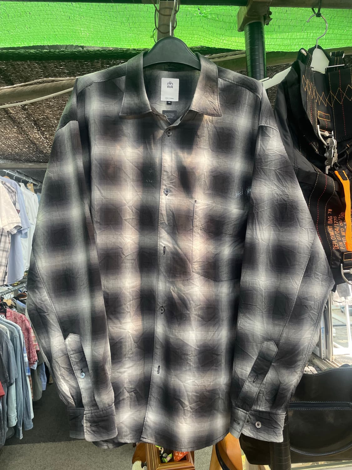 폴리테루 체크셔츠(사이즈4, 110) 상품이미지1