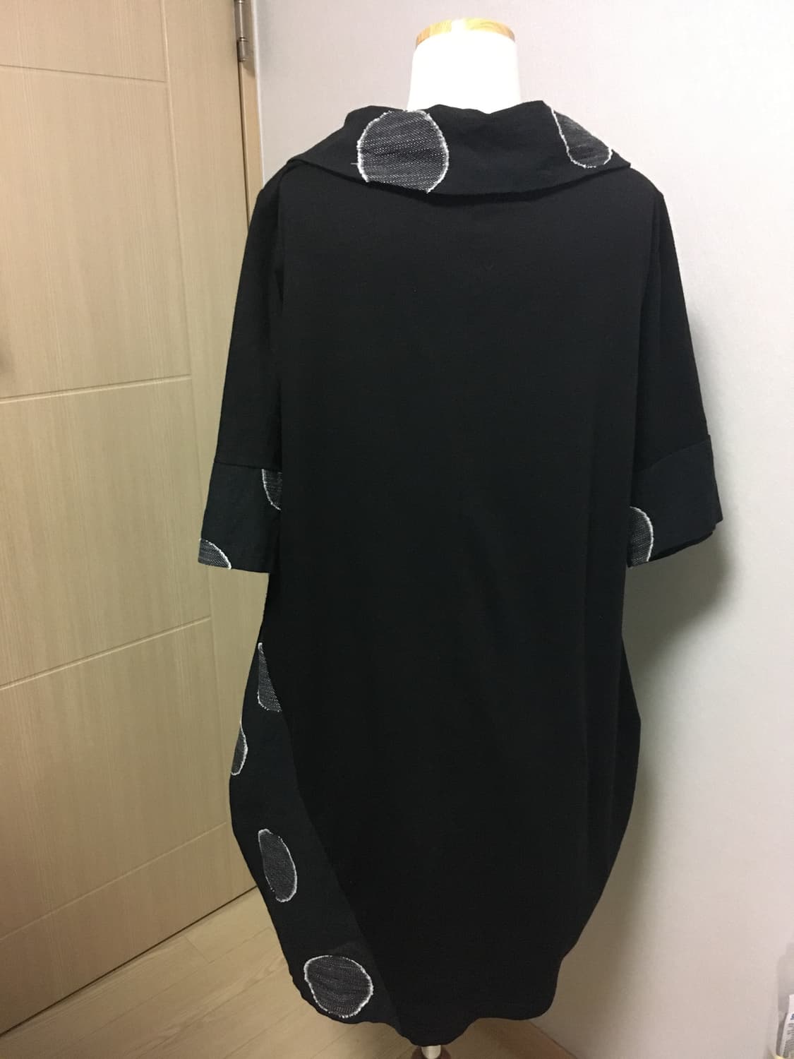 빈티지 도트 레이어드 베스트 원피스 하구미 모리걸 아오이유우 상품이미지4