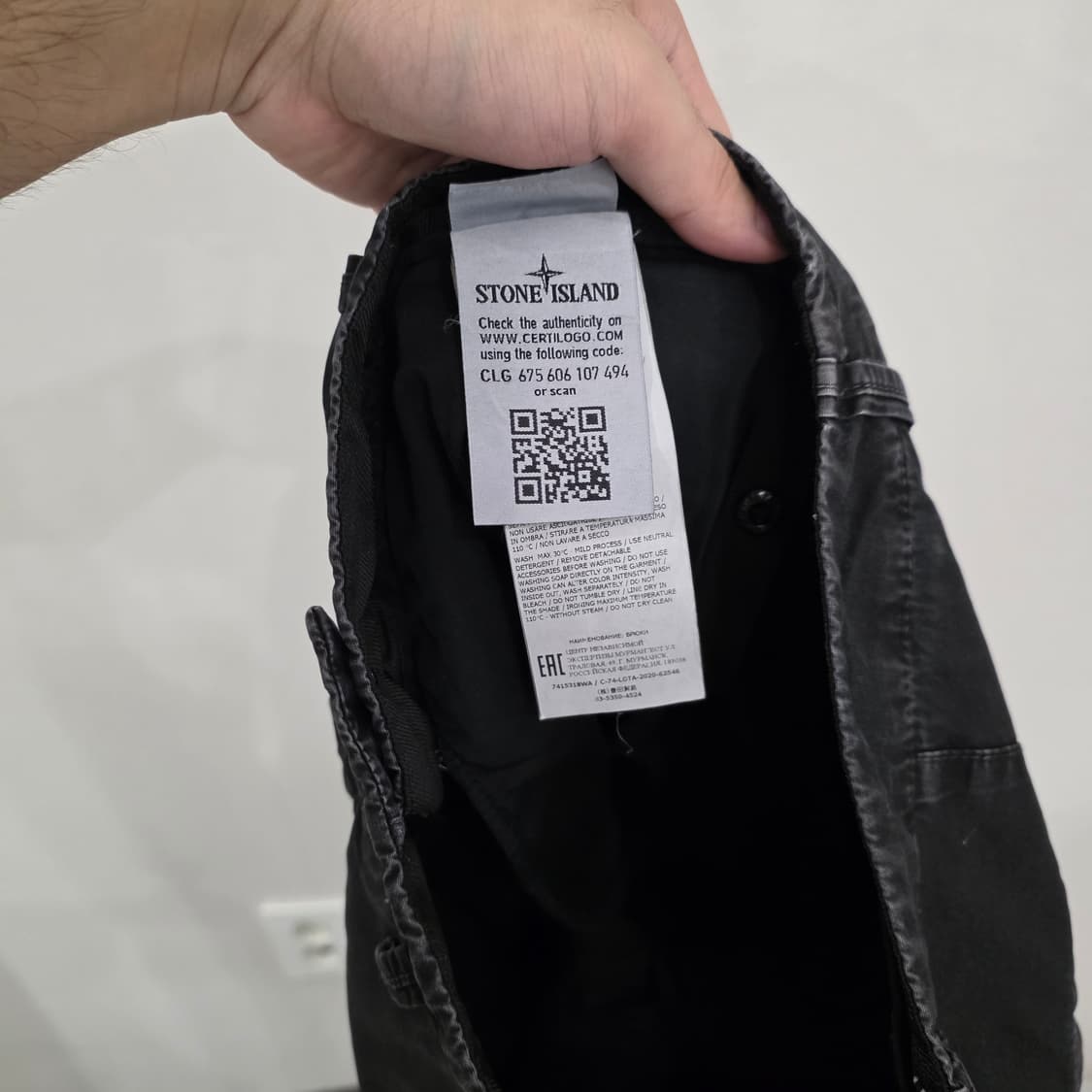 스톤아일랜드 블랙 카고 팬츠 31 상품이미지8