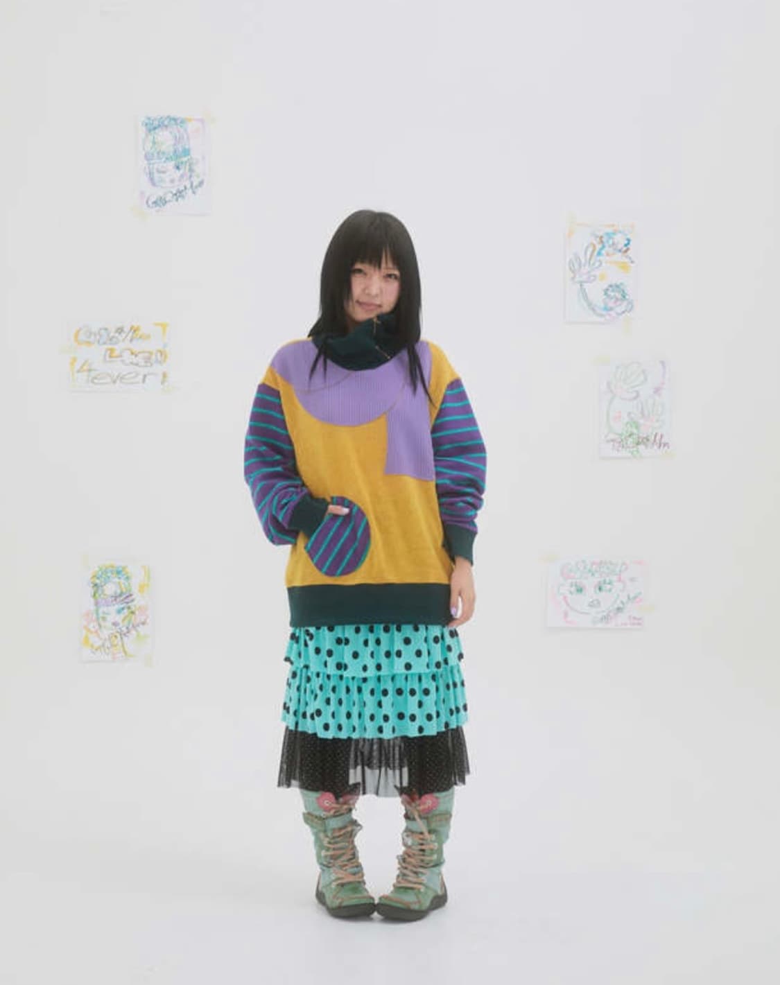 ggoomm 도트 스커트 상품이미지3